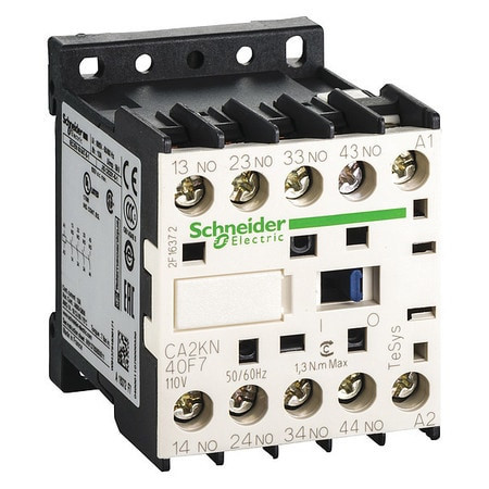 SCHNEIDER ELECTRIC CA2KN40F7 CONTROL RELAY 600VAC 10AMP IEC +OPTIONS
