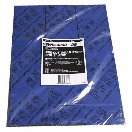 STI SSWBLU230 PRE-CUT WRAP STRIP FOR 3 PIPE
