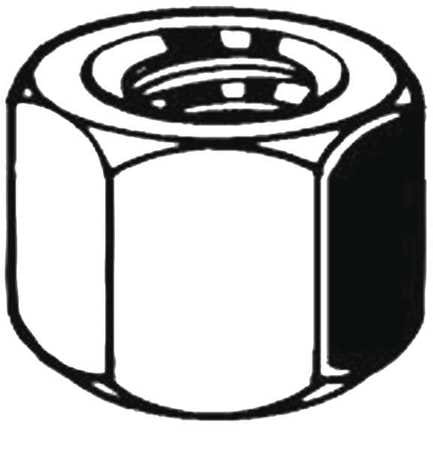 GRAINGER GLOBAL SOURCING U11090.087.0001 HEX NUT STEEL GR 5 7/8-14 PLAIN PK5