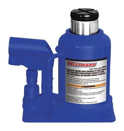 WESTWARD 35MT12 BOTTLE JACK,20 TONS,7-1/8IN.L