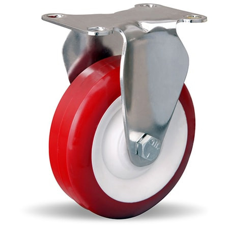 HAMILTON R-STL-4NFZ RIGID CASTER STL 4X1-3/8 POLY-TECH