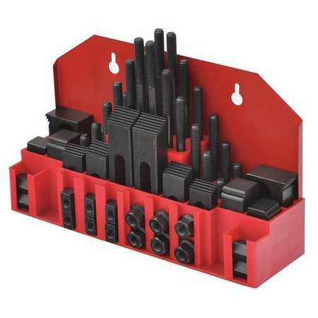 WESTWARD 19T326 CLAMPING KIT 3/8 5/16-18 STUD 54 PCS