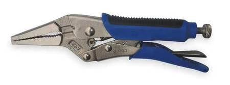 WESTWARD 1ECG3 LONG NOSE LOCKING PLIERS 6 IN SOFT GRIP