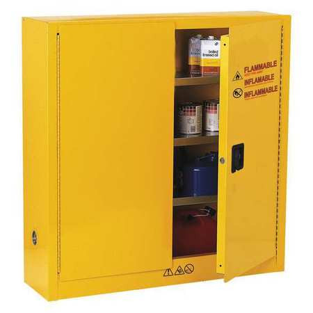 CONDOR USA INC 42X498 FLAMMABLE SAFETY CABINET 24 GAL. YELLOW