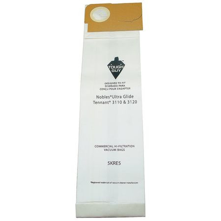 TOUGH 5KRE5 FILTER BAG 2-PLY PAPER PK10