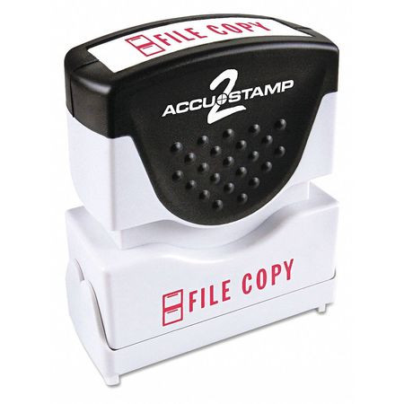 ACCUSTAMP 2 035596 STAMP RED FILE COPY 1-5/8 X1/2