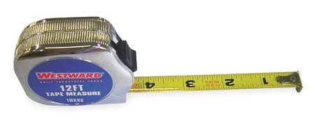 WESTWARD 1MKR6 TAPE MEASURE 3/4INX12 FT. CARBON STEEL