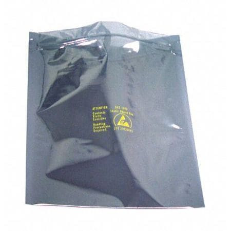 SCS 3001012 METALIN STATIC SHIELDING BAG 12X10 PK100