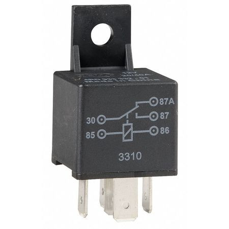 IMPERIAL SUPPLIES 5ZMU0 MINI CHANGE OVER RELAY SPDT 40A 12VDC