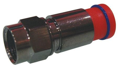 POWER FIRST 1UKD4 COAXIAL CONNECTOR RG6 F TYPE PK10