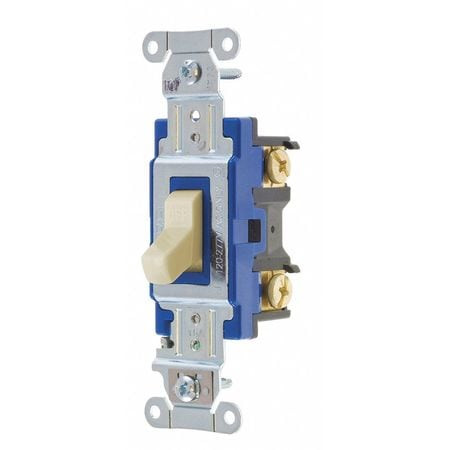 BRYANT 4801BI WALL SWITCH 15A IVORY 1-POLE TYPE TOGGLE