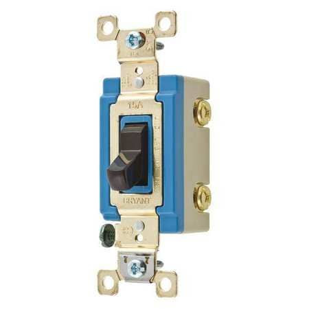 BRYANT 4802 WALL SWITCH BROWN 15A 2-POLE SWITCH