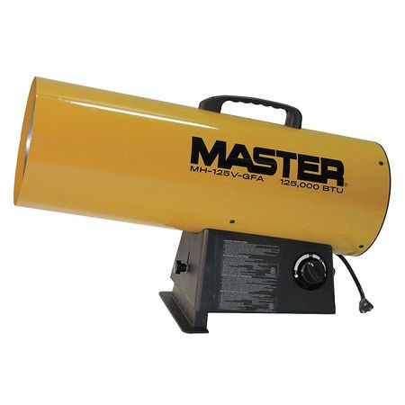 MASTER MH-125V-GFA FORCED AIR HEATER LP 125 000 BTUH