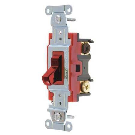 BRYANT 4903BRED WALL SWITCH 20A RED 3-WAY TYPE TOGGLE