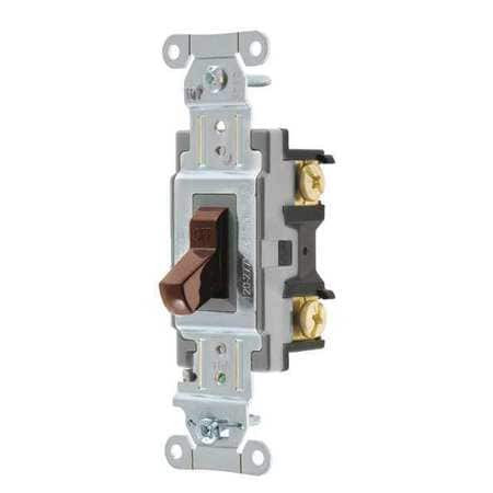 HUBBELL CSB115 WALL SWITCH BROWN 1/2 HP 1-POLE SWITCH