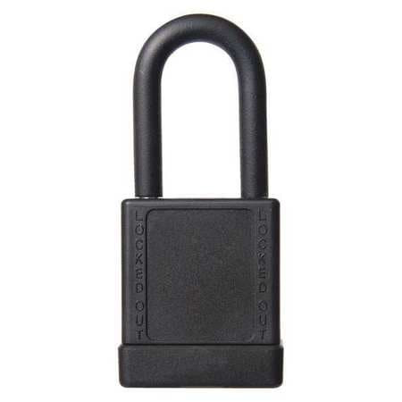 CONDOR USA INC 48JT79 J5176 LOCKOUT PADLOCK KD BLACK 3 H