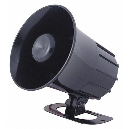 SPECO TECHNOLOGIES SA4P WEATHERPROOF ALARM SIREN,4"H,BLACK