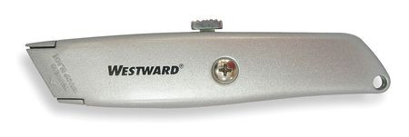 WESTWARD 1YJC8 RETRACTABLE UTILITY KNIFE 6 IN. GRAY