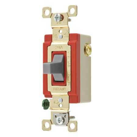 BRYANT 4921GRY WALL SWITCH 20A GRAY 1-POLE TYPE TOGGLE