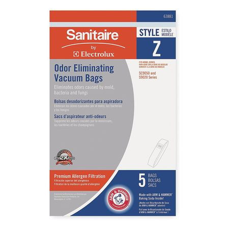 SANITAIRE 63881 BAG Z PAPER NON-REUSABLE PK5