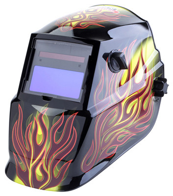 LINCOLN ELECTRIC K4071-1 WELDING HELMET BROWN RATCHET PLASTIC