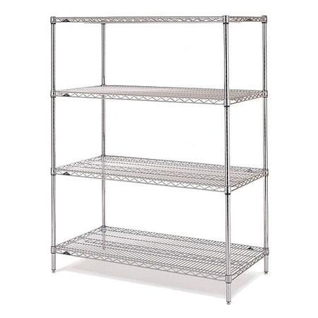 METRO 63P-4 1848NC-4 WIRE SHELVING UNIT 63INHX18INWX48IND