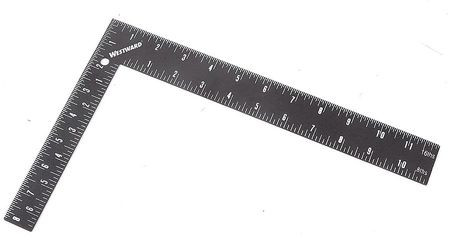 WESTWARD 4MRX7 CARPENTERS SQUARE 12 X 8 IN STEEL