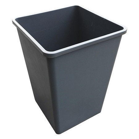 TOUGH 4PGT5 D2109 TRASH CAN SQUARE 35 GAL. GRAY