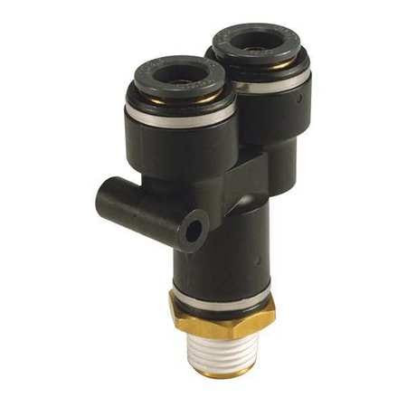 SMC KV2U07-36S DOT FITTING MALE BRANCH Y 1/4 3/8 NPT