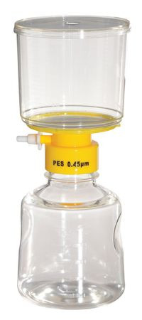 LAB SAFETY SUPPLY 11L828 500ML FILTER UNIT,0.45UM,75MM,PK12