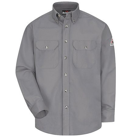 BULWARK SLU2SY LN L DRESS SHIRT COMFORTOUCH 7OZ SLV L