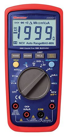 WESTWARD 22XX21 DIGITAL MULTIMETERS 20 OHMS 2000 COUNTS