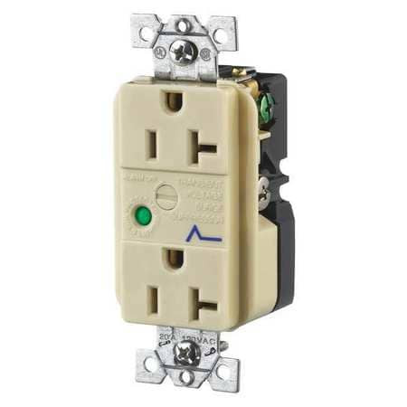 BRYANT SP53IA RECEPTACLE IVORY 20A 3 WIRES 3 WIRES
