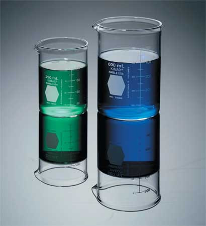 KIMAX 14005-600 BEAKER 600ML GLASS 122MM H. PK36