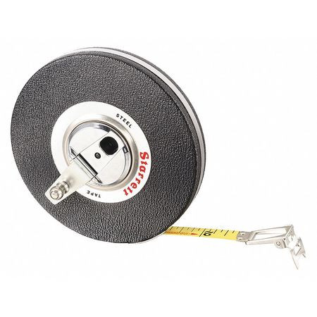 STARRETT 530-100 LONG LINE TAPE WITH HOOK- 3/8" X 100FT -