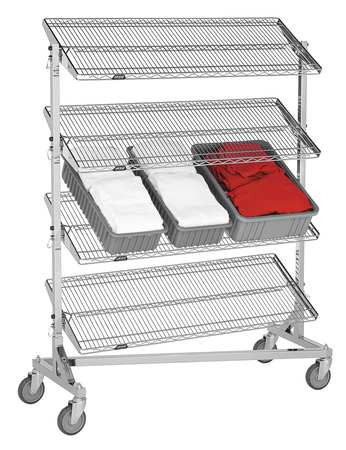 IRSG DIV PIPP MOBILE STORG SYS, INC NT-2460R NESTING WIRE CART 24 IN W 60 IN L