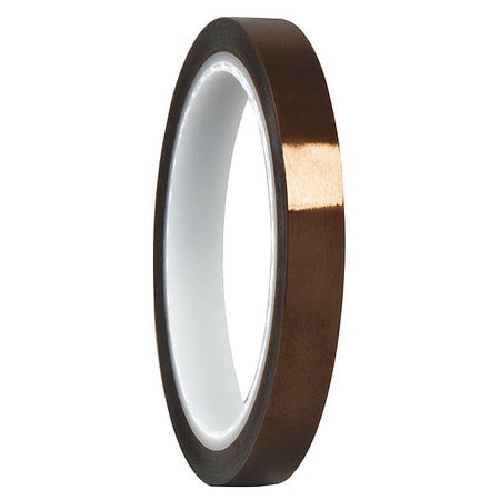 TAPECASE 15C555 FILM TAPE,1/4 IN X 36 YD,AMBER,2.6 MIL