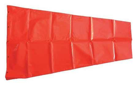 GRAINGER GLOBAL SOURCING 3LWE9 REPLACEMENT WINDSOCK ORANGE 18 IN D