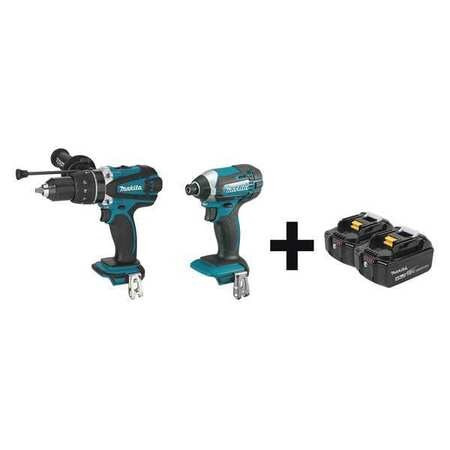 MAKITA XPH03Z  XDT11Z + BL1840B-2 CORDLESS HAMMER DRILL/DRIVER KIT 4.0AH