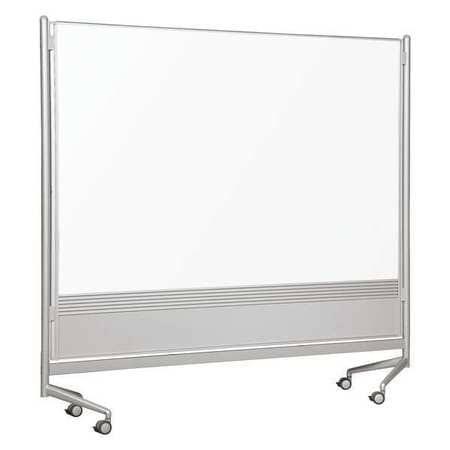 BALT/BEST-RITE 661AD-DD 6 X 4 DOC ROOM DIVIDER ALUM FRAME WITH W