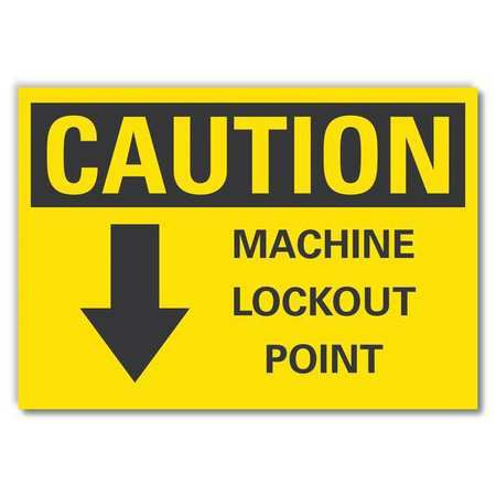 LYLE LCU3-0121-RD_10x7 CAUTION SIGN SELF-ADHESIVE VINYL 7 IN H