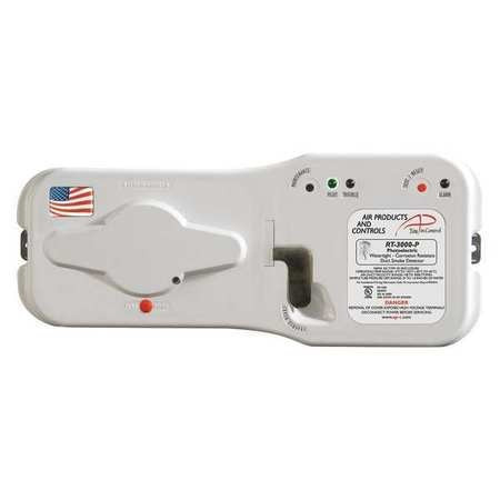 AIR PRODUCTS AND CONTROLS RT-3000-P SMOKE DETECTOR,PAINTED ENAMEL,5-1/2" H