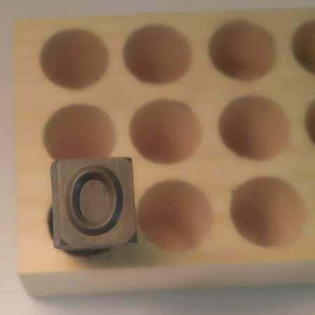 YOUNG BROS. STAMP WORKS, INC. 03271 O HAND STAMP 2-3/8 SHANK L STEEL