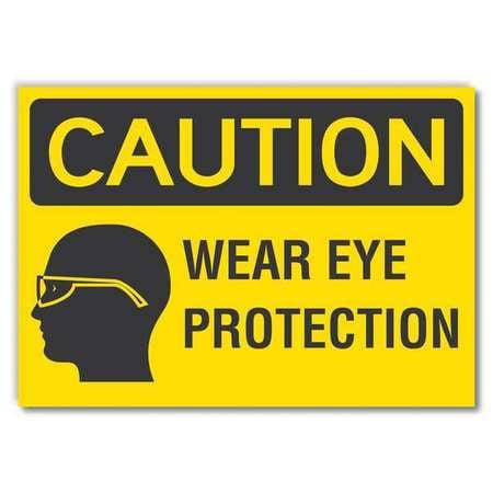 LYLE LCU3-0162-RD_10x7 CAUTION SIGN SELF-ADHESIVE VINYL 7 IN H
