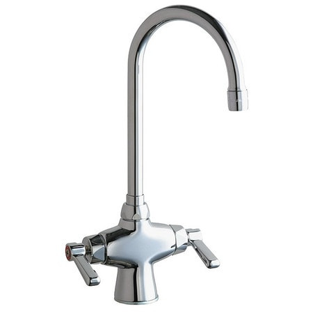 CHICAGO FAUCETS 50-E35-XKABCP GOOSENECK CHROME CHICAGO FAUCETS 50