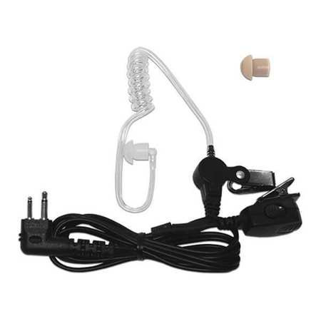 TITAN FASTENERS JD-V1603 EAR LOOP EARPIECE TWO PIN CONNECTOR BLK