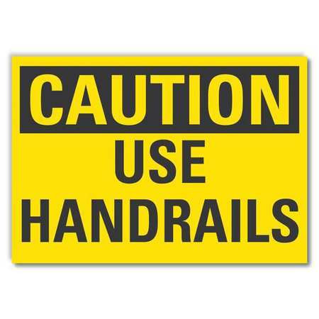 LYLE LCU3-0227-RD_10x7 CAUTION SIGN SELF-ADHESIVE VINYL 7 IN H