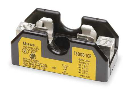 COOPER BUSSMANN T60030-1SR FUSE BLOCK 0 TO 30A T 1 POLE