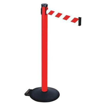 RETRACTA-BELT 305PRD-RWD BARRIER POST RED/WHITE BELT 2 IN BELT W