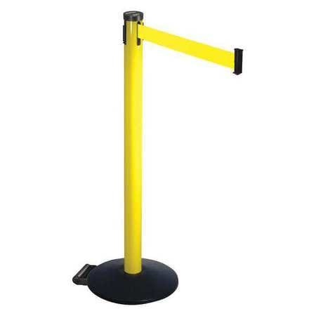 RETRACTA-BELT 305YA-FY BARRIER POST ALUMINUM POST 10 FT BELT L